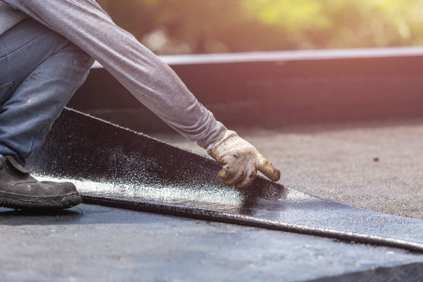 Professional Basement Waterproofing technician working in Leesburg, IN